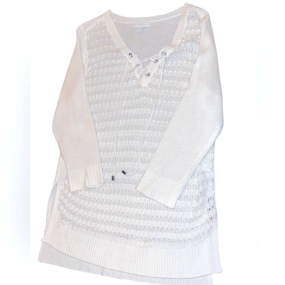 NWOT New York & Company Lightweight White Knit Sweater